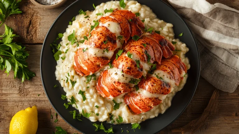 A plate of leftover lobster tails, perfect for turning into a delicious lobster recipe.